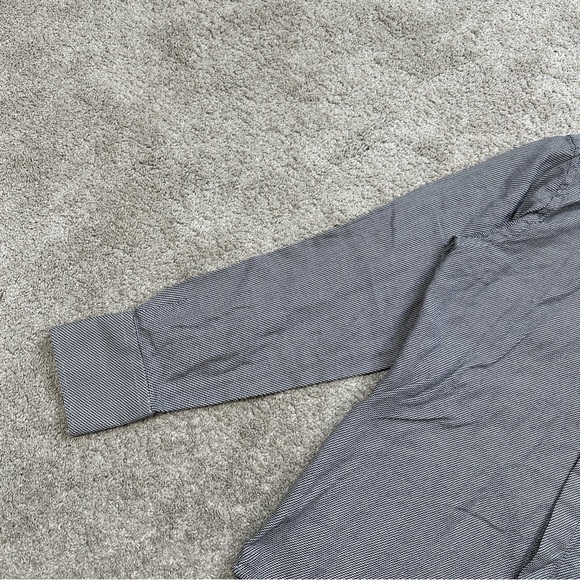 Versace Classic Men’s Button Up Shirt Longsleeve Sharkskin Print Geometric M - Picture 5 of 15